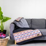 Matlama Bound Black light Grey - 155 X 165 Cm