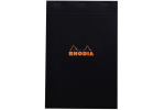 Rhodia Black Head Stapled Pad N16 Blank