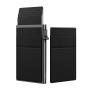 1pc Men's RFID Blocking Wallet Ultra-Slim Simple Mini Card Holder Secure And Portable Black Wallet With Coin Slot