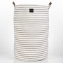 Canvas Laundry Basket - Stripe