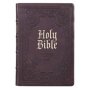 Kjv Bible Giant Print Full Size Dark Brown   Large Print Leather / Fine Binding Large Type / Large Print Edition