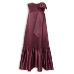 Purple Satin Bow Dress