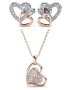 DESTINY Valentino Set With Crystals From Swarovski - Rose Gold