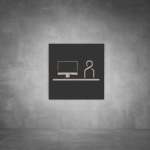 Office Sign D04 - Black - Powder Coated Aluminum