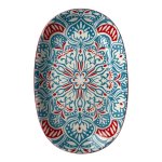 Coral Breeze Ceramic Oval Plate 23X15CM