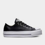 Converse Chuck Taylor All Star Leather Platform _ 180424 _ Black - 3 Black
