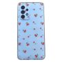 Red Cherry Pattern Phone Case Compatible With Samsung A33 - Transparent