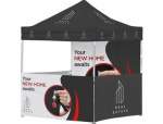 Ovation Gazebo 2 X 2M Petite Frame - 3 Half-wall Skins - 1 Full-wall Skin