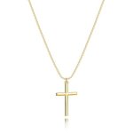 Inerney Gold Cross Necklace For Women Dainty 14K Gold Cross Pendant Choker Necklace Waterproof Non Tarnish Simple Trendy Jewelry