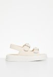 PoP Candy Twin Buckle Strap Sandals - Beige
