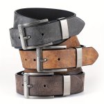 Multicolor Pin Buckle Pu Leather Belt For Men Suitable For Casual And Business Wear