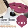 4PCS Woodworking Corner Rounding Tool Set - Quick Position Router Trimming & Engraving Templates For Precise Edges