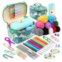 Craft Crocheting Sewing Starter Kit For Beginners 87 Pieces - 22CM