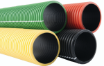 Geopipe DN160 Hdpe Corrugated Double Wall Drainage Pipe 6M Length Slotted perforated