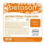Betasan Antibacterial Foam Hand Soap Refill 700ML – 6 Pack