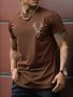 Deer Graphic Men's Short Sleeve T-Shirt Comfy Stretchy Trendy Tees For Summer Casual Daily Style Fashion Clothing