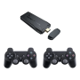 Game Stick + 2 X Wireless Controllers Gamepad 2.4G 4K Ultra HD HDMI