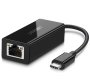 UGreen 50307 Cable Interface/gender Adapter USB C RJ45 Black Gigabit Ethernet Adapter