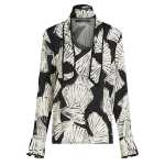 Fluid Blouse – Fan Black