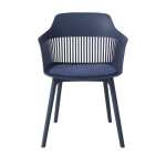 Lyric Polypropylene Chair With Fabric Seat - Coffee