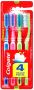 Colgate Double Action Medium Toothbrush - 4 Pack