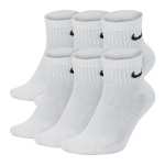 Nike Everyday Cushioned Ankle 6-PACK White black Socks