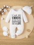 Infant's Funny "i Just Did 9 Months" Print Bodysuit Comfy Long Sleeve Onesie Baby Boy's Clothing As Gift