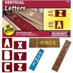 Signpro 1-1 2" & 2-1 2" Vertical Letter Template Set 2204