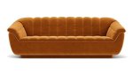 Blake 3 Seater Couch Velour Matt Amber