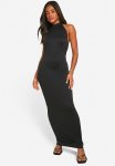 Super Soft Racer Neck Maxi Dress - Black