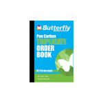 Pen Carbon Book A5 Triplicate Order Butterfly