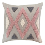 Blush Punch Needle Ndebele 2 Scatter Cover - 60CM X 60CM
