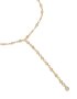 Goldair Gold Plated Cubic Zirconia Blue Circle Detail Y-necklace