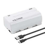 NP-F550 2200MAH Lithium Battery With Type-c Fast Charging For LED Lights