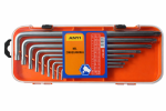 Torx Allen Key Set Long 9 Piece In Orange Case 1.510MM - Default