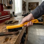 5 Row Wire Steel Rust Removal Brush