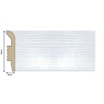 Skirting Bullnose White Woodgrain 2.5M