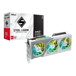ASRock Amd Radeon Rx 9060 Xt Steel Legend 16GB Oc GDDR6 Graphics Card 90-GA5JZZ-00UANF