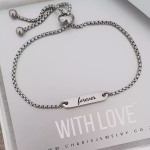Jayda Personalized Bar Stainless Steel Bracelet Adjustable Size Ready In 3 Days