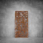 Wall Art D093 - 2900 X 1400 X 20 Indoor Matt Silver Cool White
