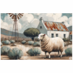 Bolster Cushion Karoo Sheep
