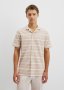 Textured Short Sleeve Cuban Stripe Shirt