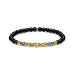 Bracelet Two-tone Lucky Charm Black - 17CM
