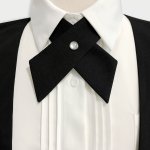 Solid Color Cross Tie Adjustable Uniform Bow Tie Tie Women Fashion Accessories