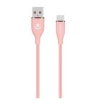 Volkano Flexi Series USB To Type-c 2.5M 30W- Pink