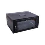 Zone Lite 4U Wallbox 400 Deep + 100 Swing Frame +single Fan Black