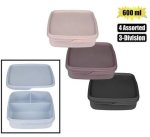 Lunch Box Soft Seal 3-DIV 600ML Marketplace Brits Bros