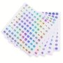 Nail Oil Bottle Number Stickers Round Laser Waterproof Coding Album Label 1-500 Numbers Nail Art Tool