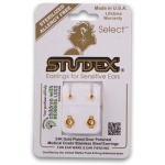 Stainless Steel 24K Gold Plated Earrings - Regular Star Shape