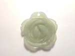 Jade Stone Flower Pendant Green F238